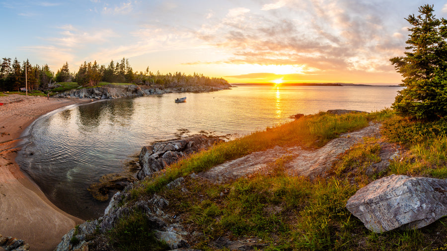 sea kayak nova scotia beach sunset camping